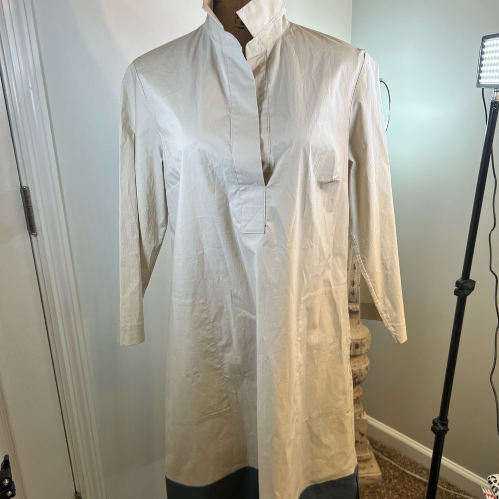 Rosso35 Women’s Beige Shirt Dress Size PT Made In Italy